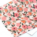 Упаковочная бумага "Персиковые цветы" 50*70 см